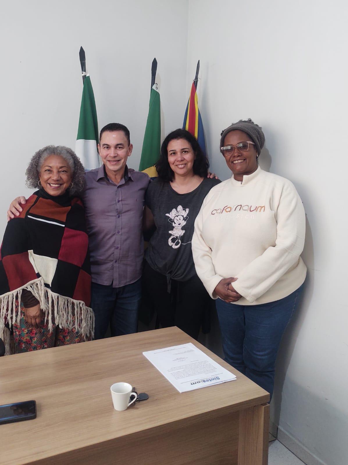 Diretores do Sintercom recebem representantes do movimento das Mulheres Negras